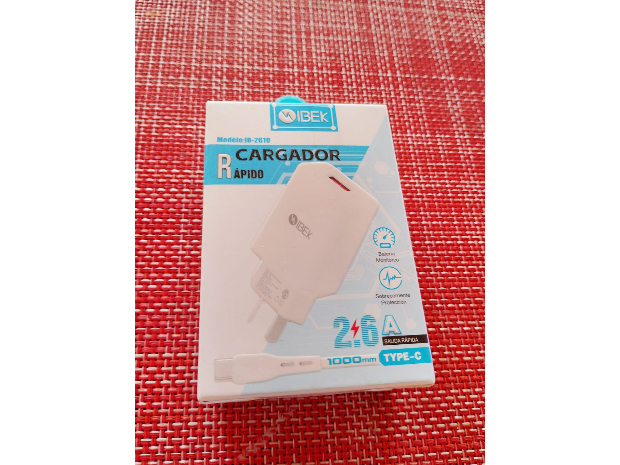 CARGADOR IBEK 2.6 A TIPO C