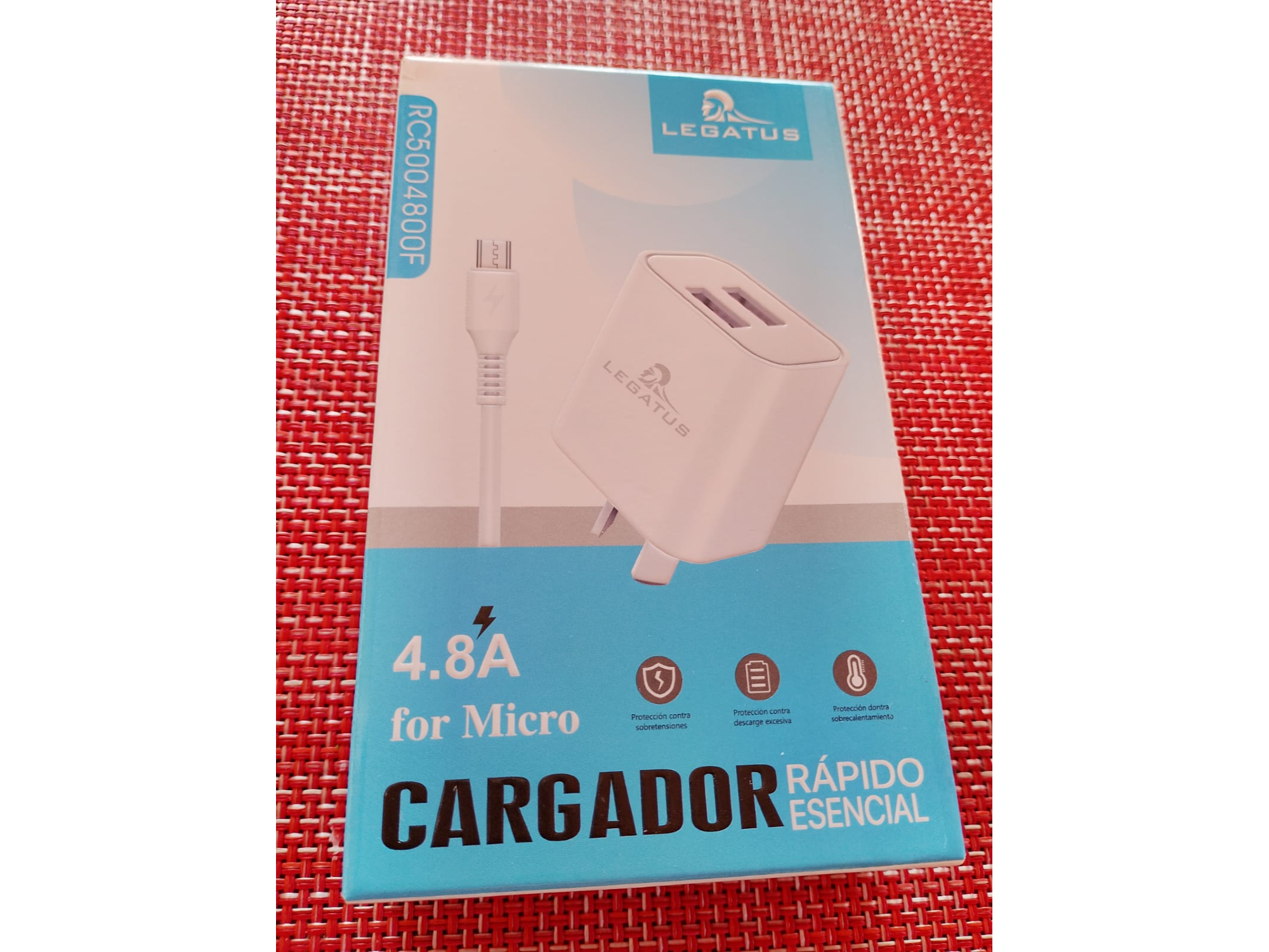 CARGADOR LEGATUS MICRO 4.8 A 2 USB