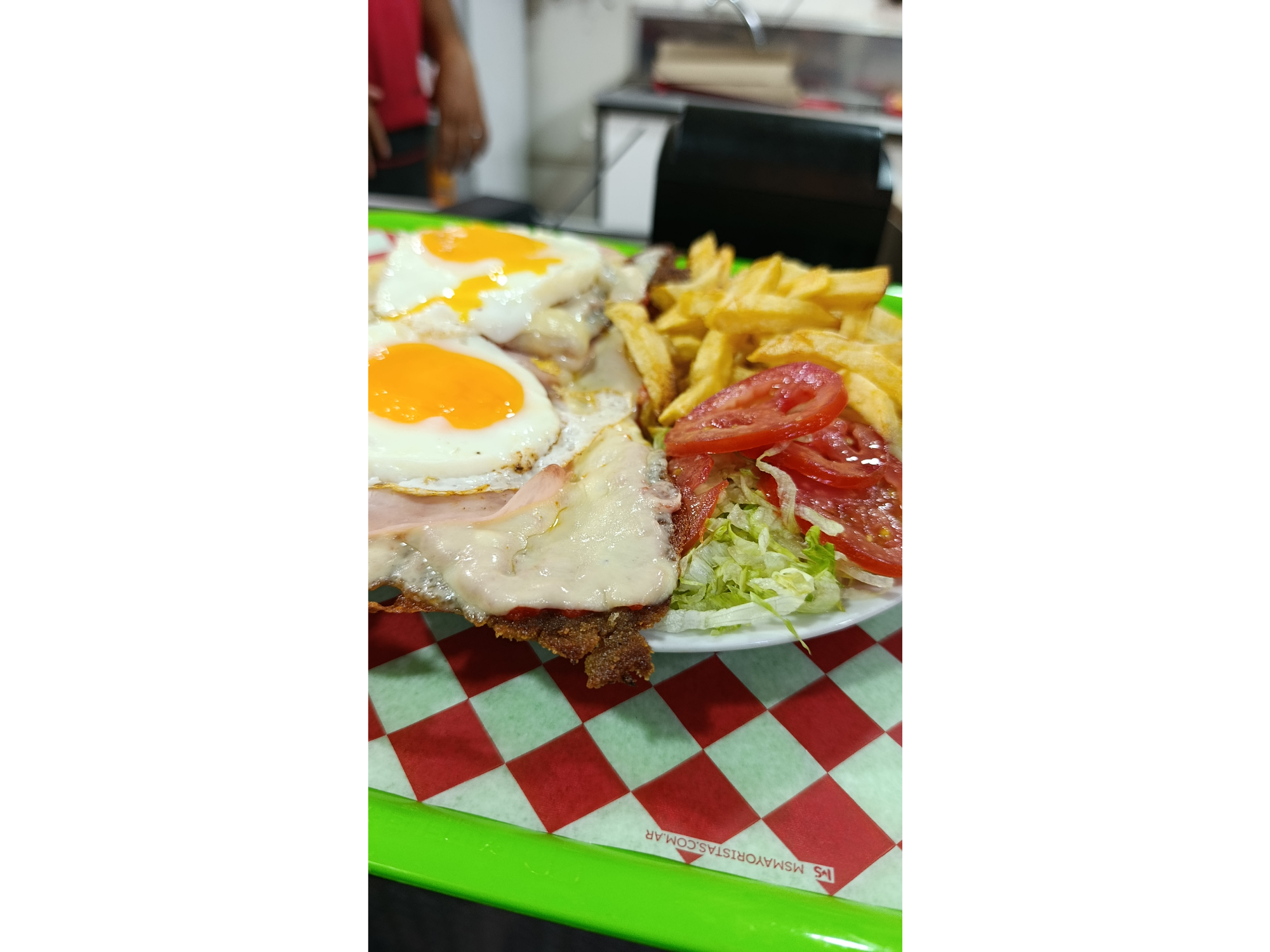 Milanesa napolitana al plato