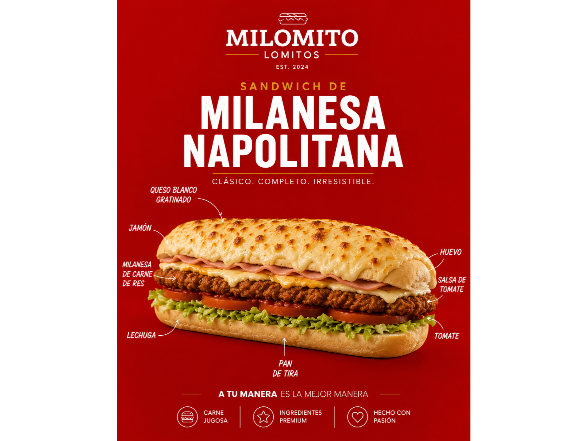 Sandwich de Milanesa Napolitana