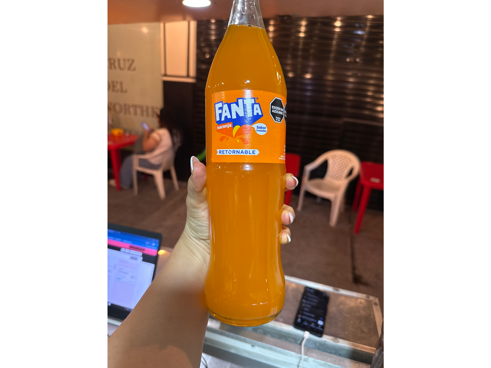 Fanta 1 litro vidrio