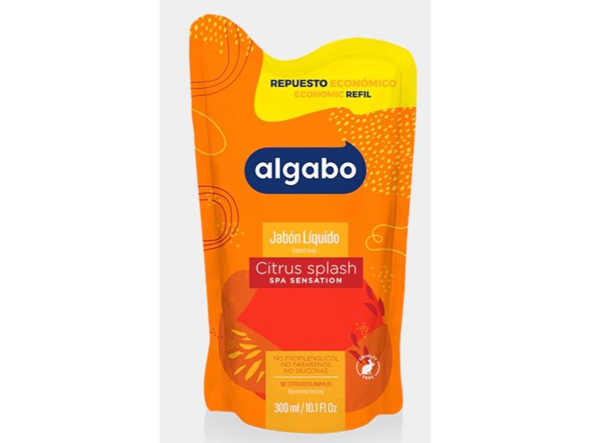 ALGABO JAB LIQ CITRUS SPLA POUCH X 300ML