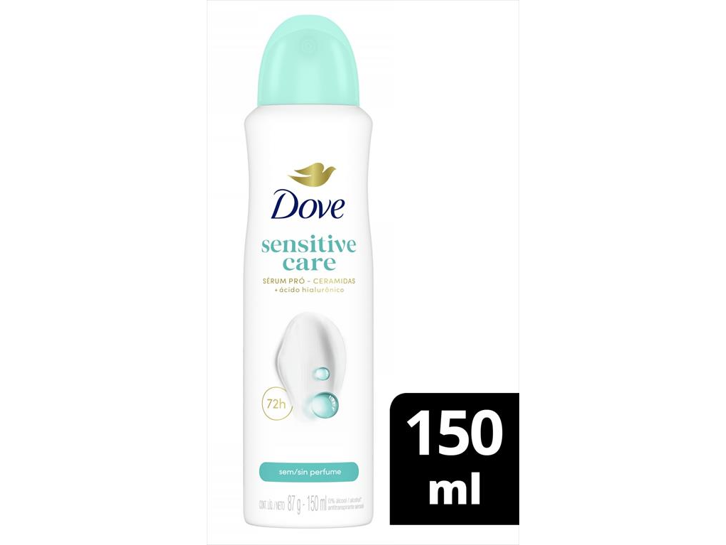 DOVE DEO AER ANT. SENSITIVE 72HS X 150ML