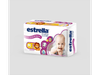 ESTRELLA BABY CARICIA DE ALG PAÑAL MED X 9