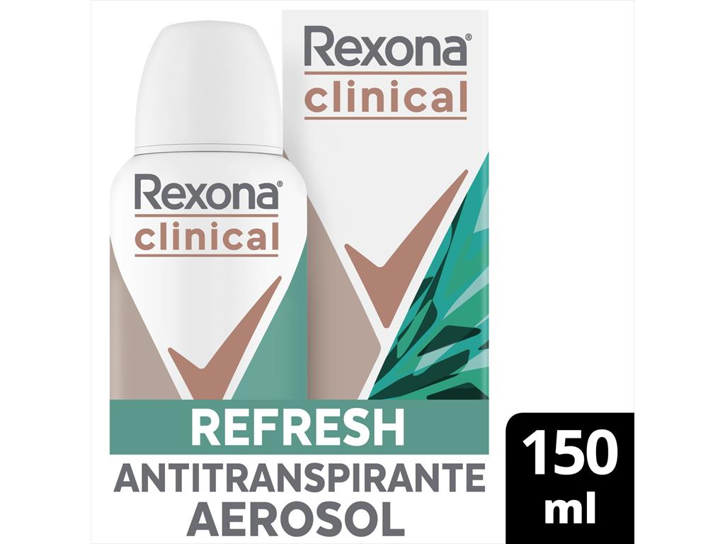 REXONA AER ANT CLINICAL REFRESH WOM 96 HS X150ML