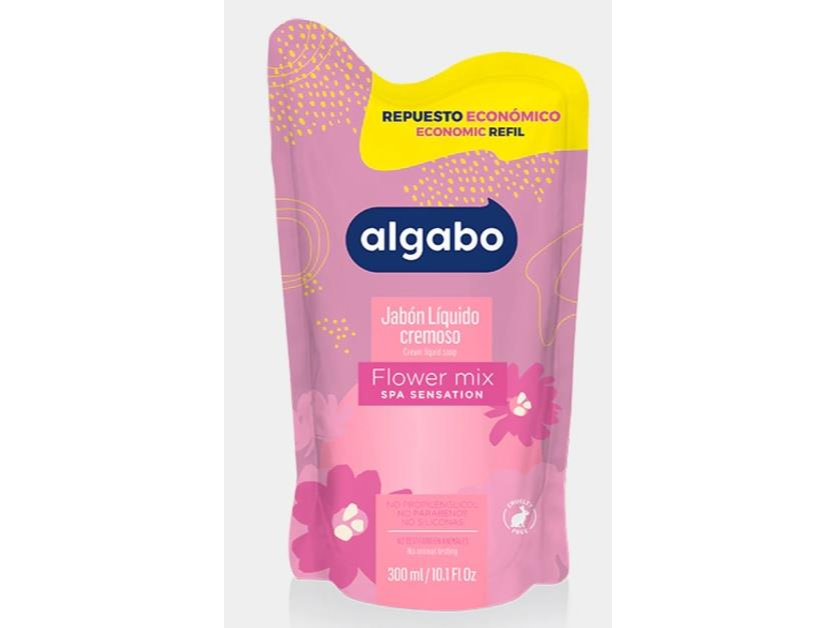 ALGABO JAB LIQ FLOWER MIX POUCH X 300ML