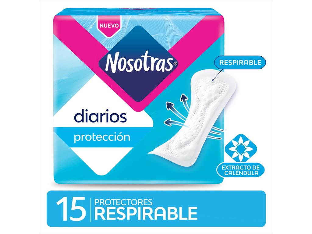 NOSOTRAS PROT DIARIO RESPIRABLE X 15