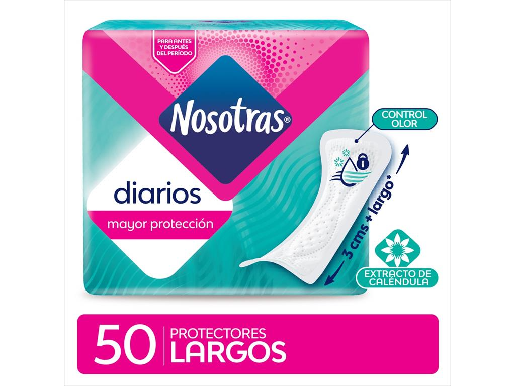 NOSOTRAS PROT DIARIO LARGOS C/ALOE X 50