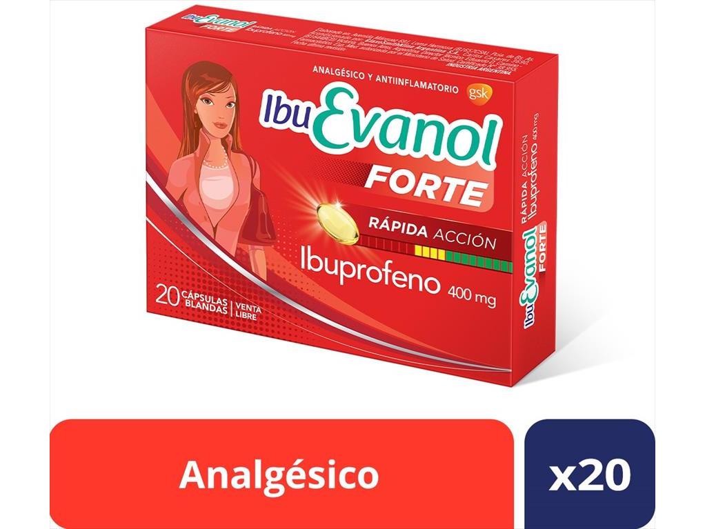 IBU EVANOL FTE RAPIDA ACCION CAP X 20