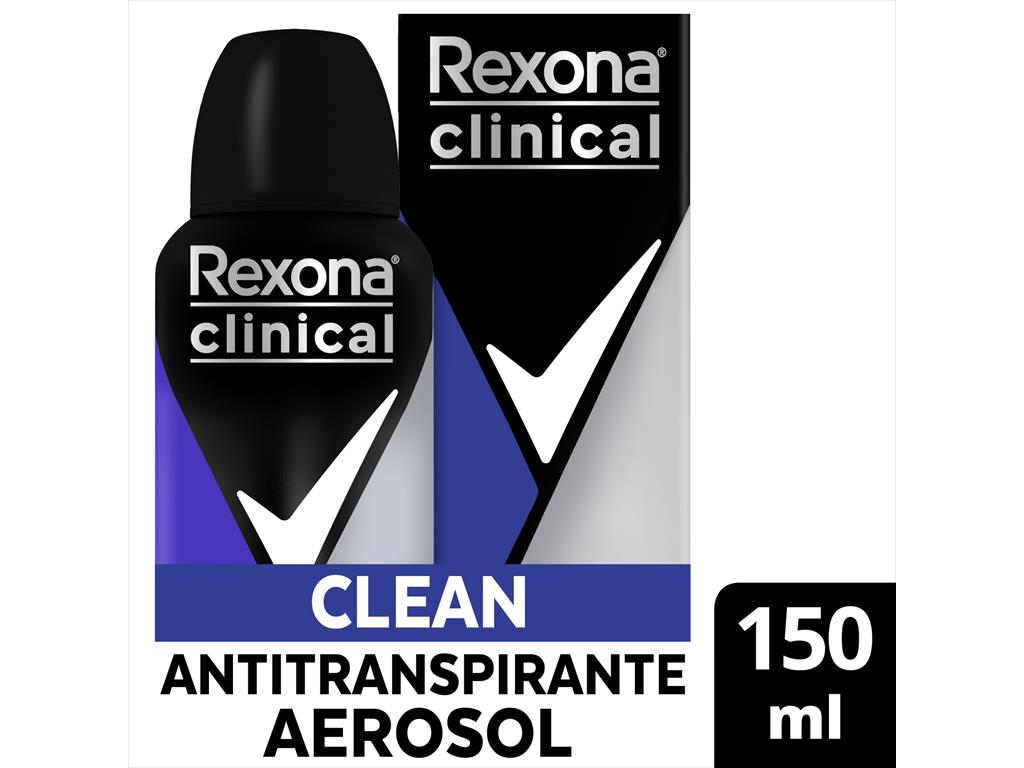 REXONA AER ANT CLINICAL CLEAN MEN 96 HS X150ML