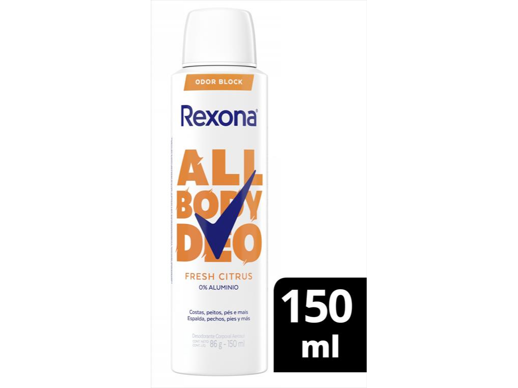REXONA W ALL BODY DEO AER FRESH CITRUS X150ML