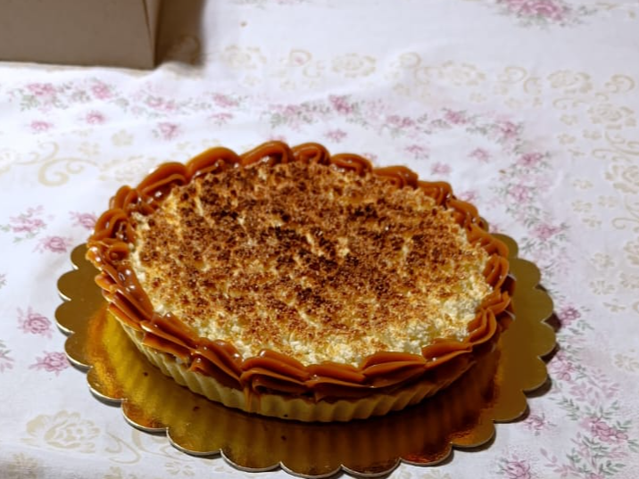 Tarta de coco y dulce de leche