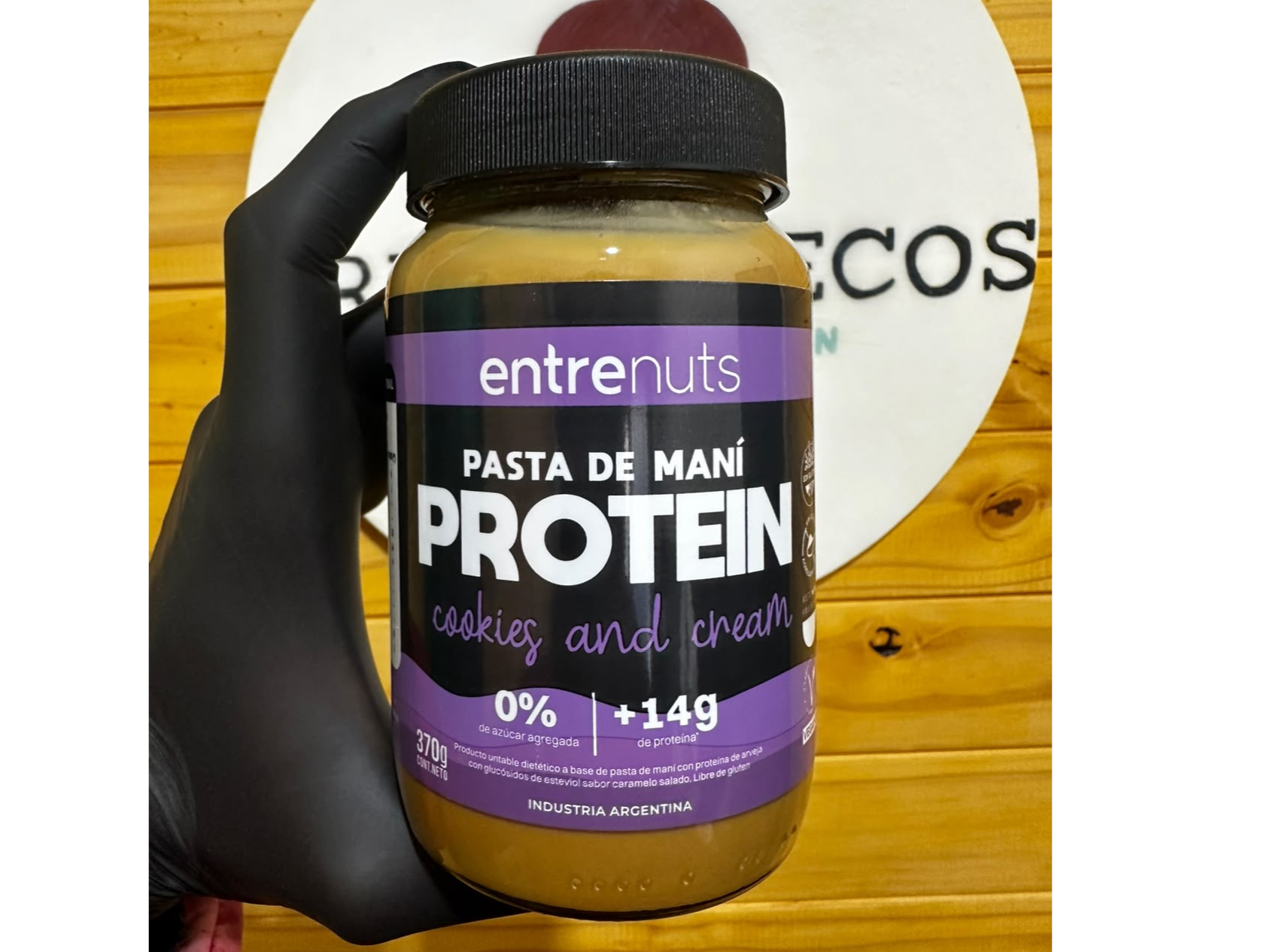 PASTA DE MANI PROTEIN COOKIES AND CREAM  X370gr