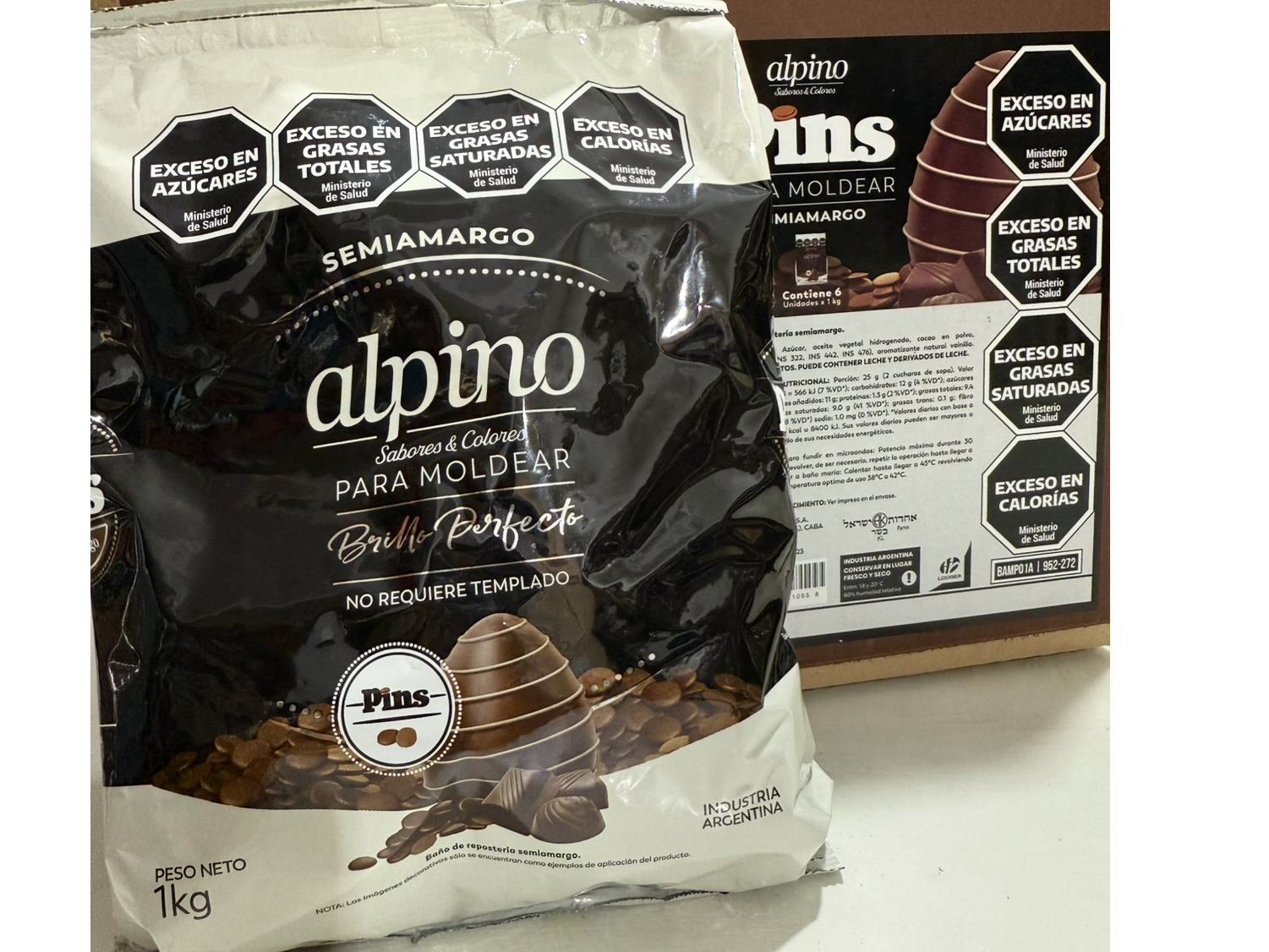 Pines de chocolate AlPino (PARA MOLDEAR)