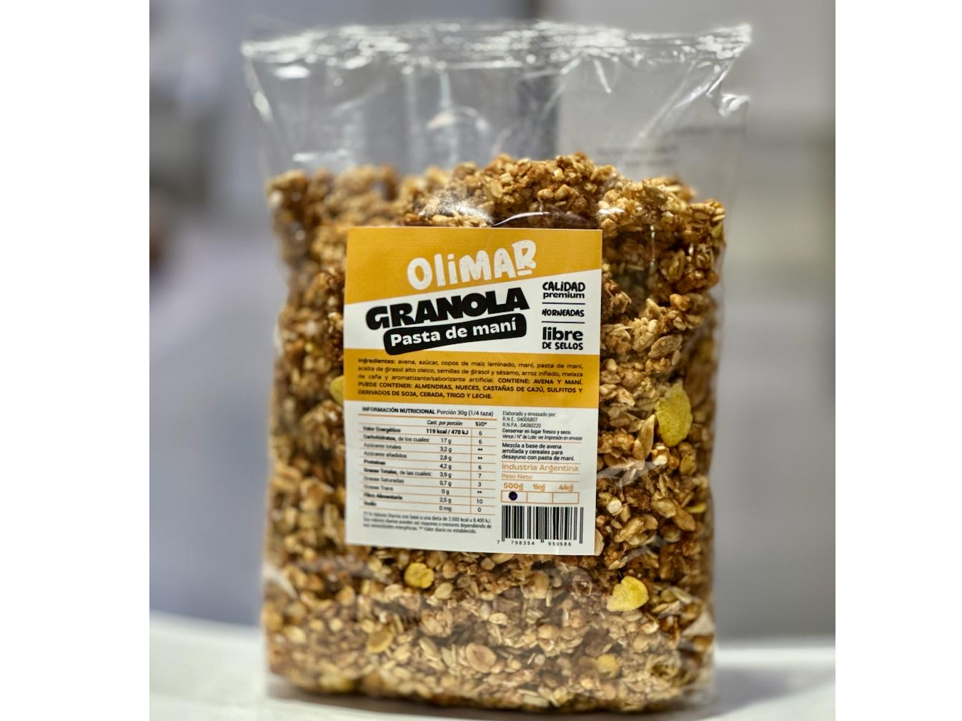 Granola con pasta de maní 🥜