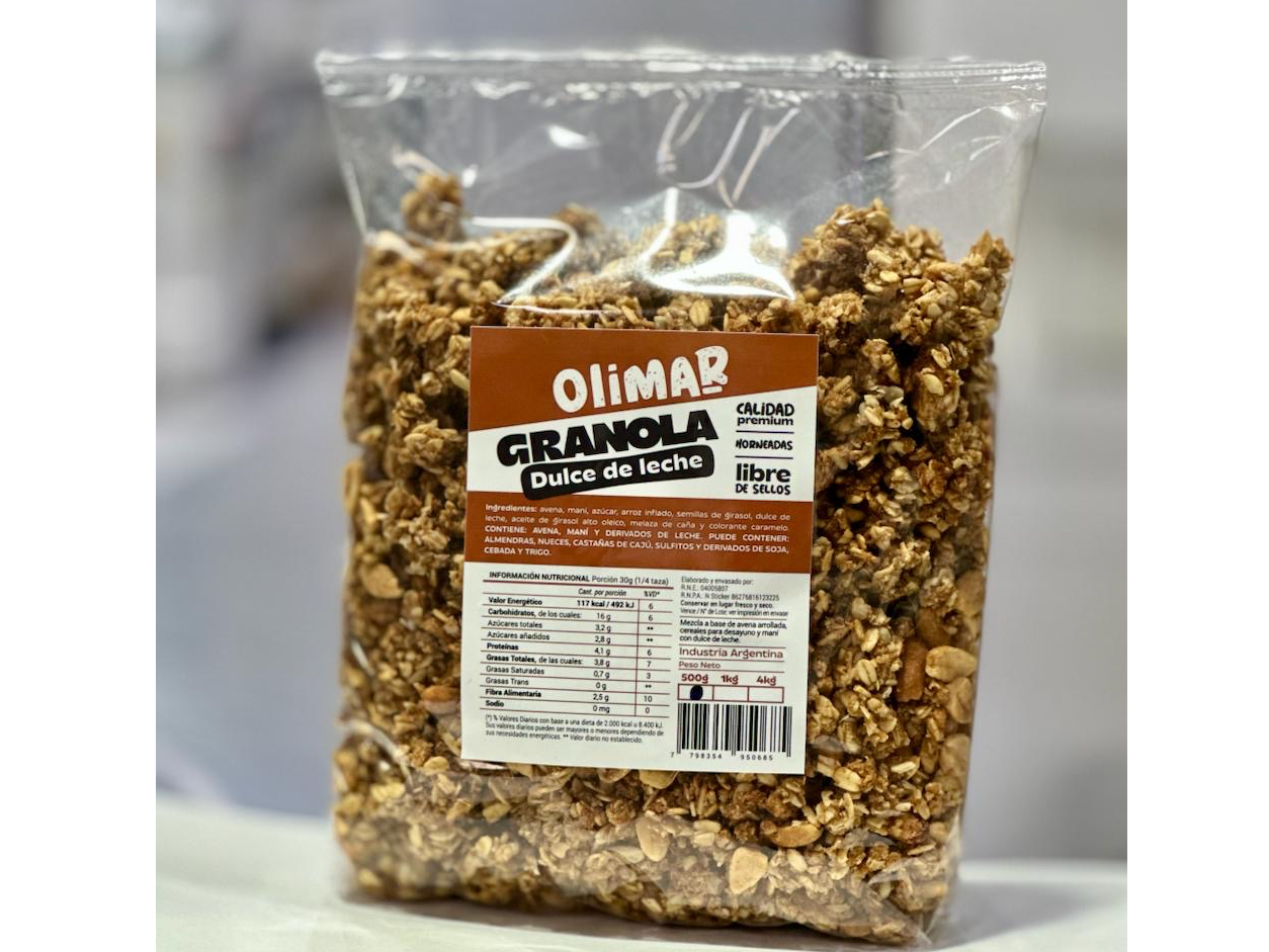 Granola con dulce de leche 🍮