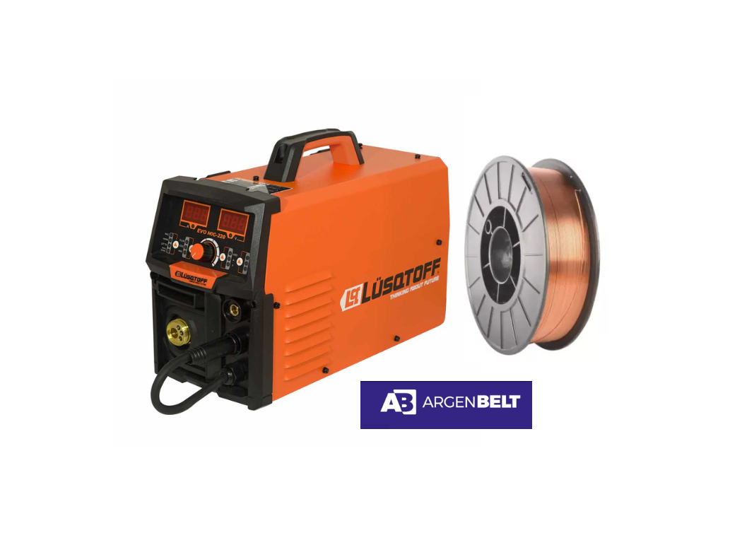 SOLDADORA MMA - MIG INV + ROLLO DE ALAMBRE 0.6mm