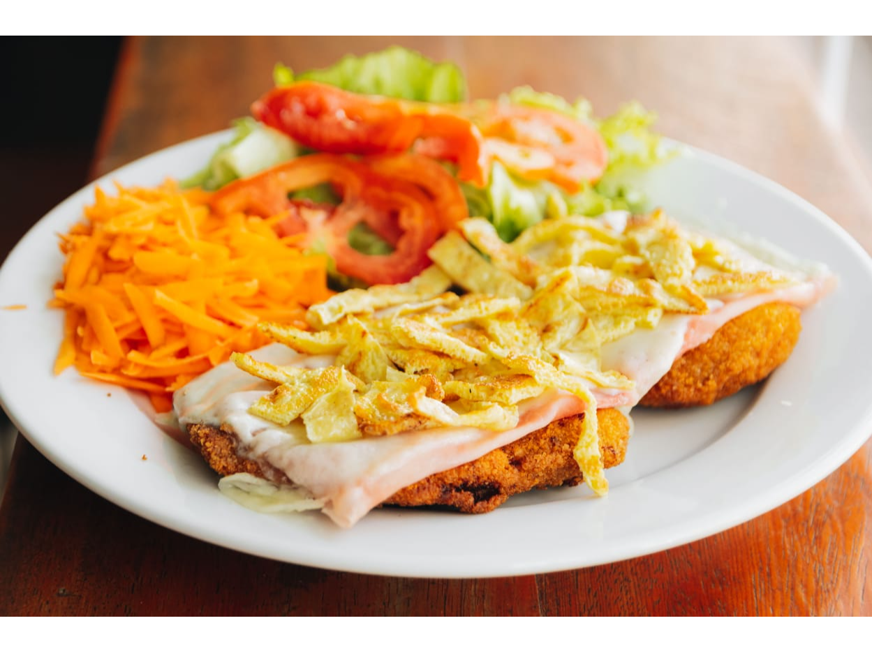 milanesa al plato de carne