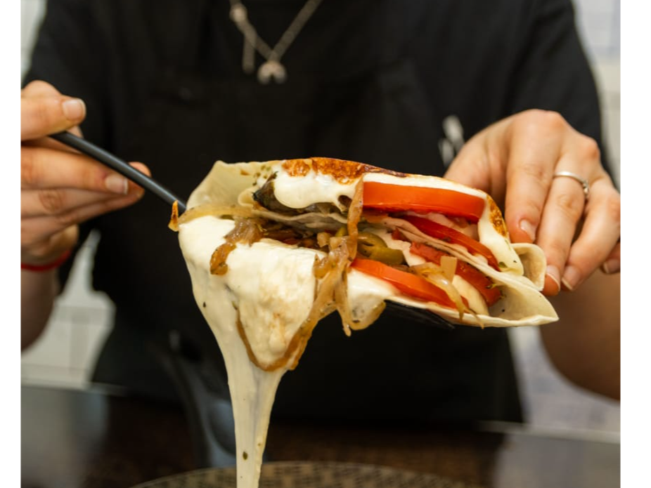 Quesadilla a la pizza