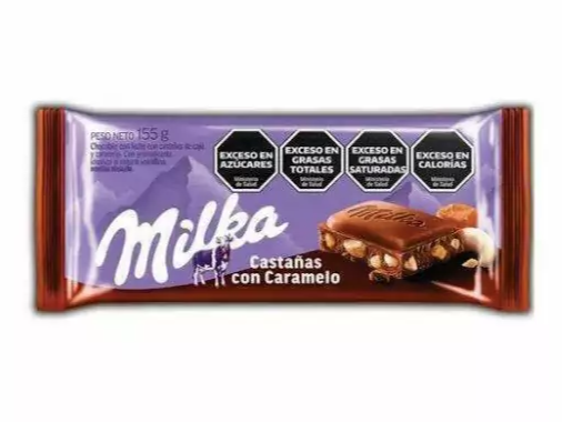 MILKA CASTAÑAS CON CARAMELO 155G
