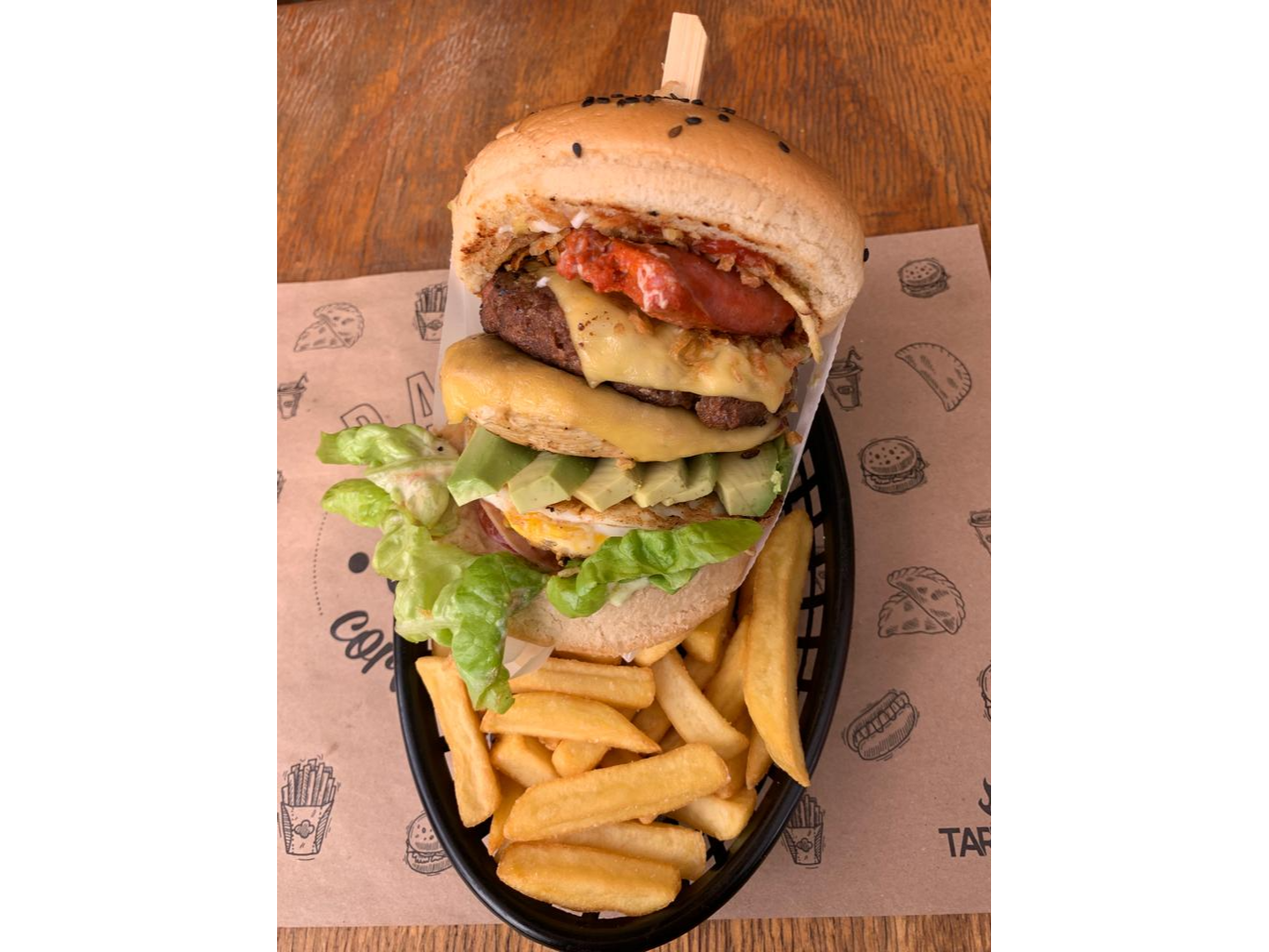 Super ( vacuno, pollo, chorizo)