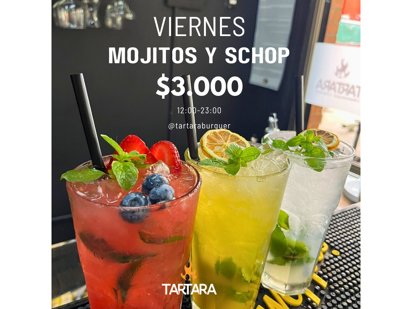 PROMO DEL DÍA MOJITOS Y SCHOP