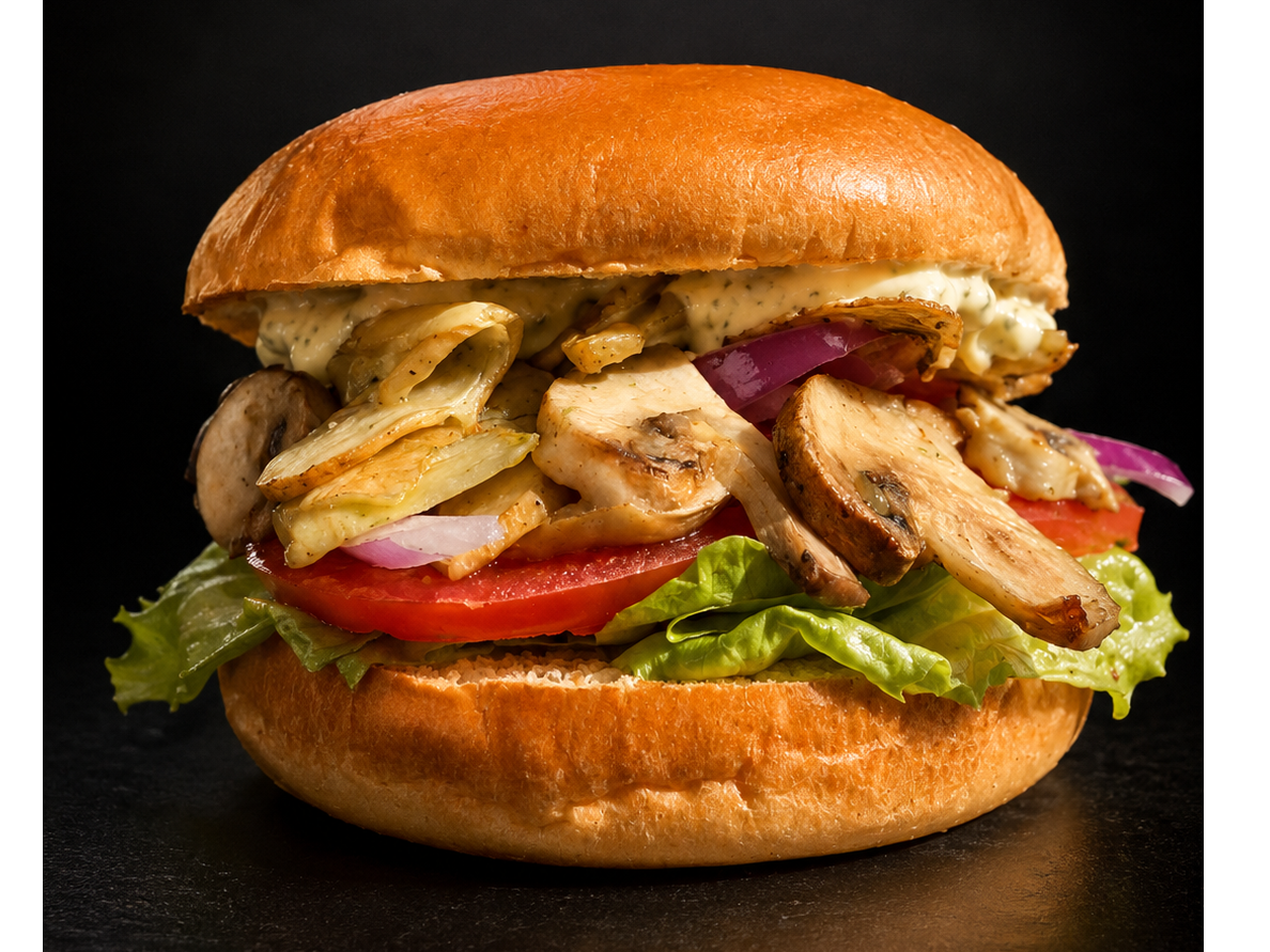 Vegetariana + papas fritas