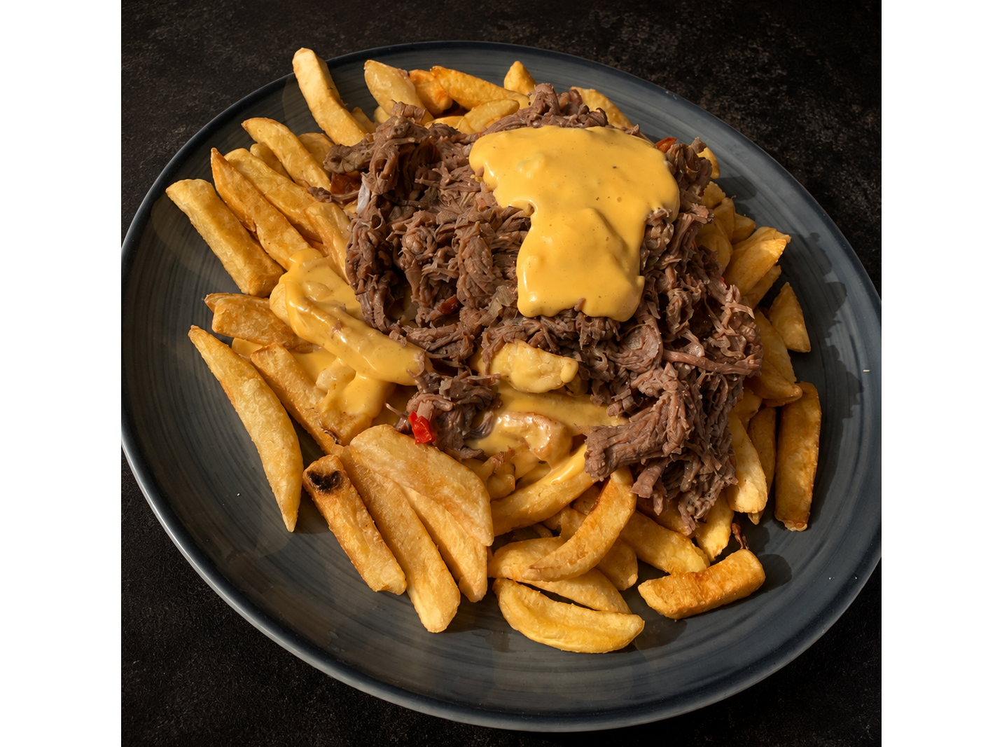 Papas mechada-cheddar GRANDE