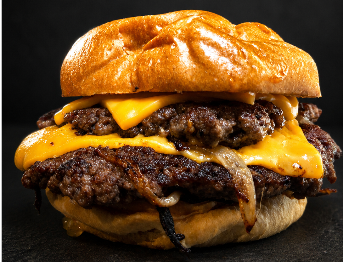 Cheeseburger + papas fritas