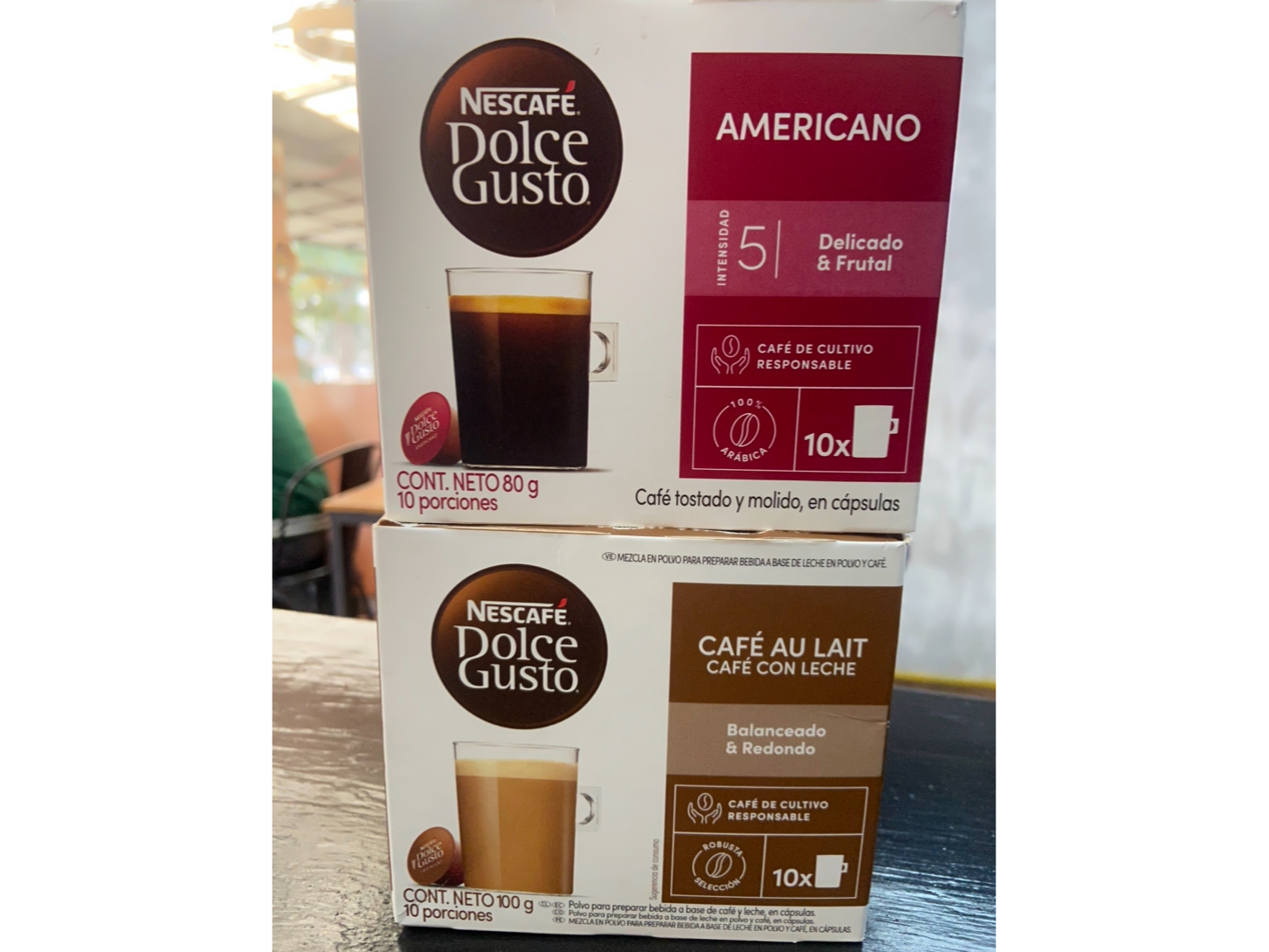 Café americano o con leche
