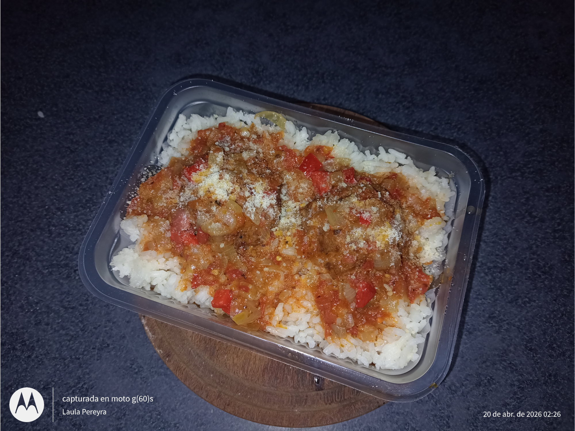 Albóndigas con arroz o pure