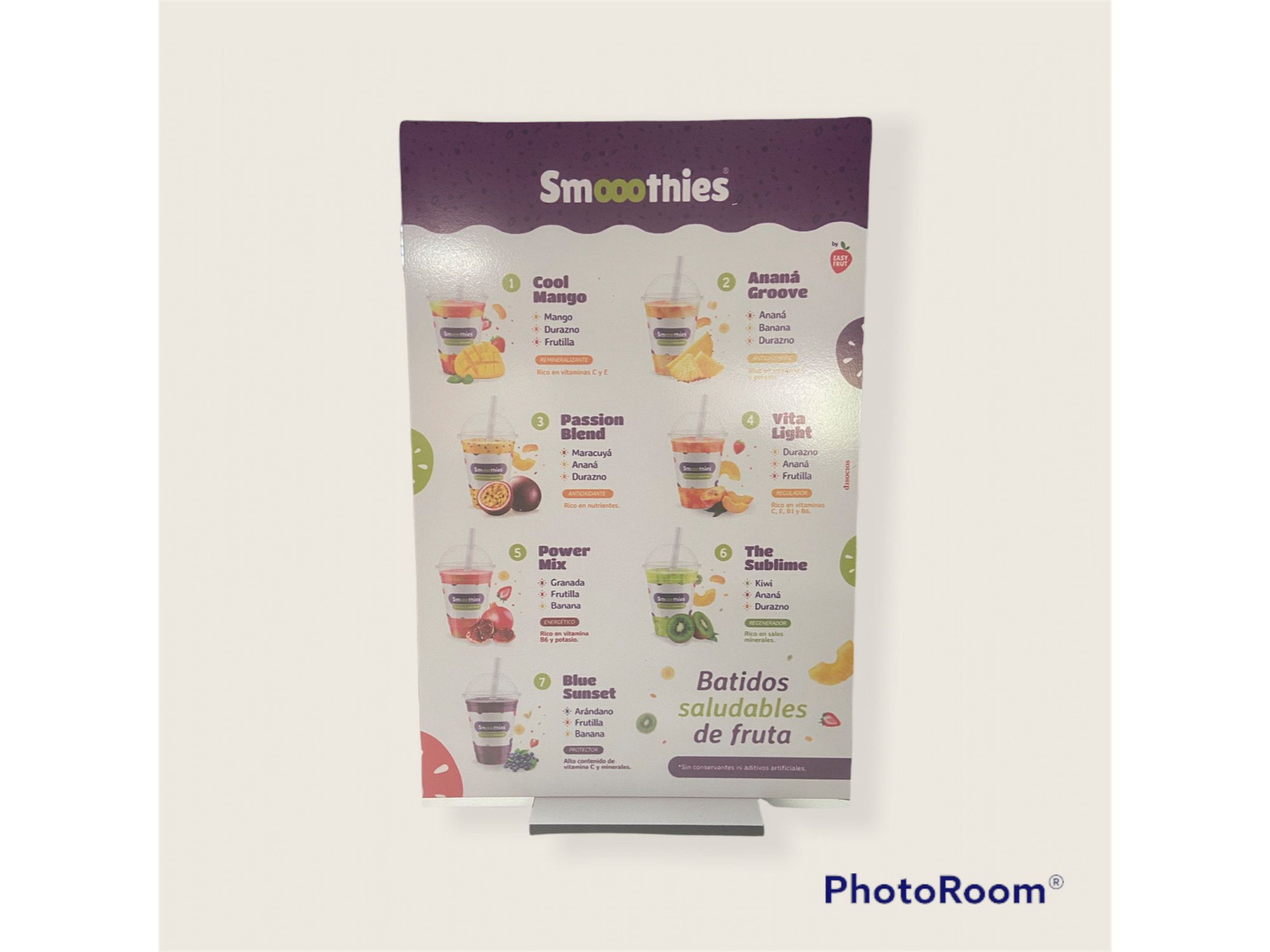 CARTEL A4 SMOOOTHIES