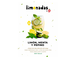 LIMONADA 2- LIMON MENTA  Y PEPINO