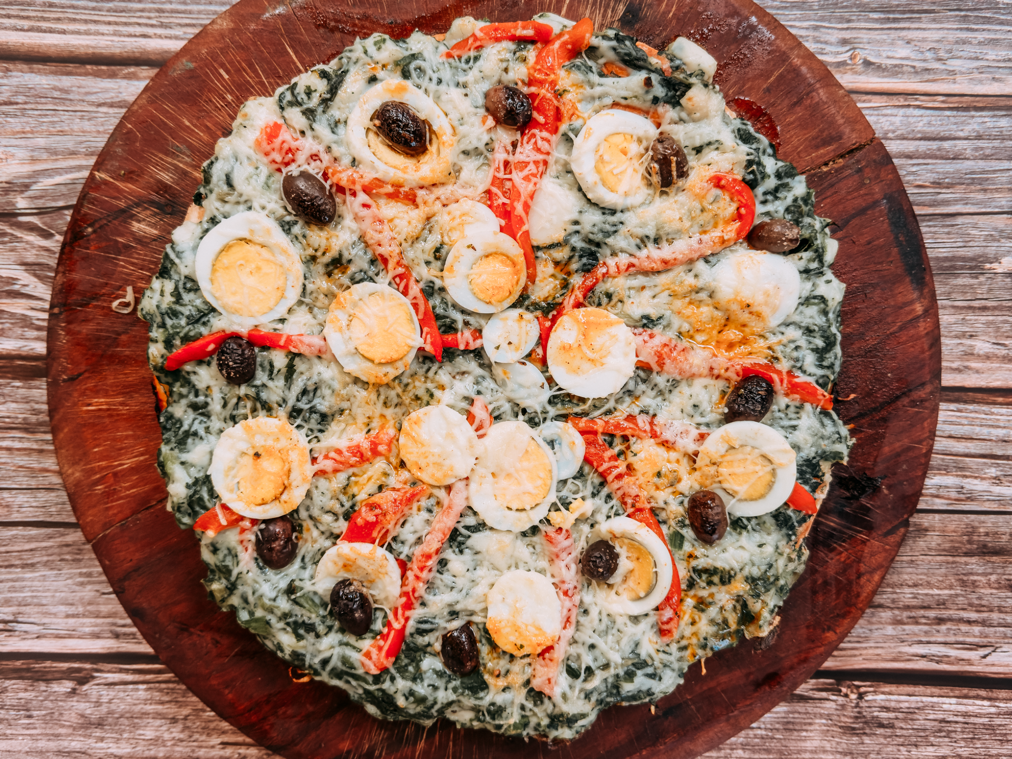 PIZZA DE ESPINACA