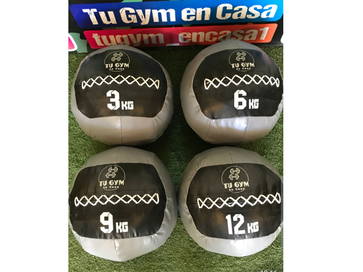 4 medicine ball (3, 6, 9 y 12)