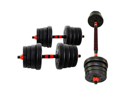 Set PVC mancuernas y barra 30kg (pedido)