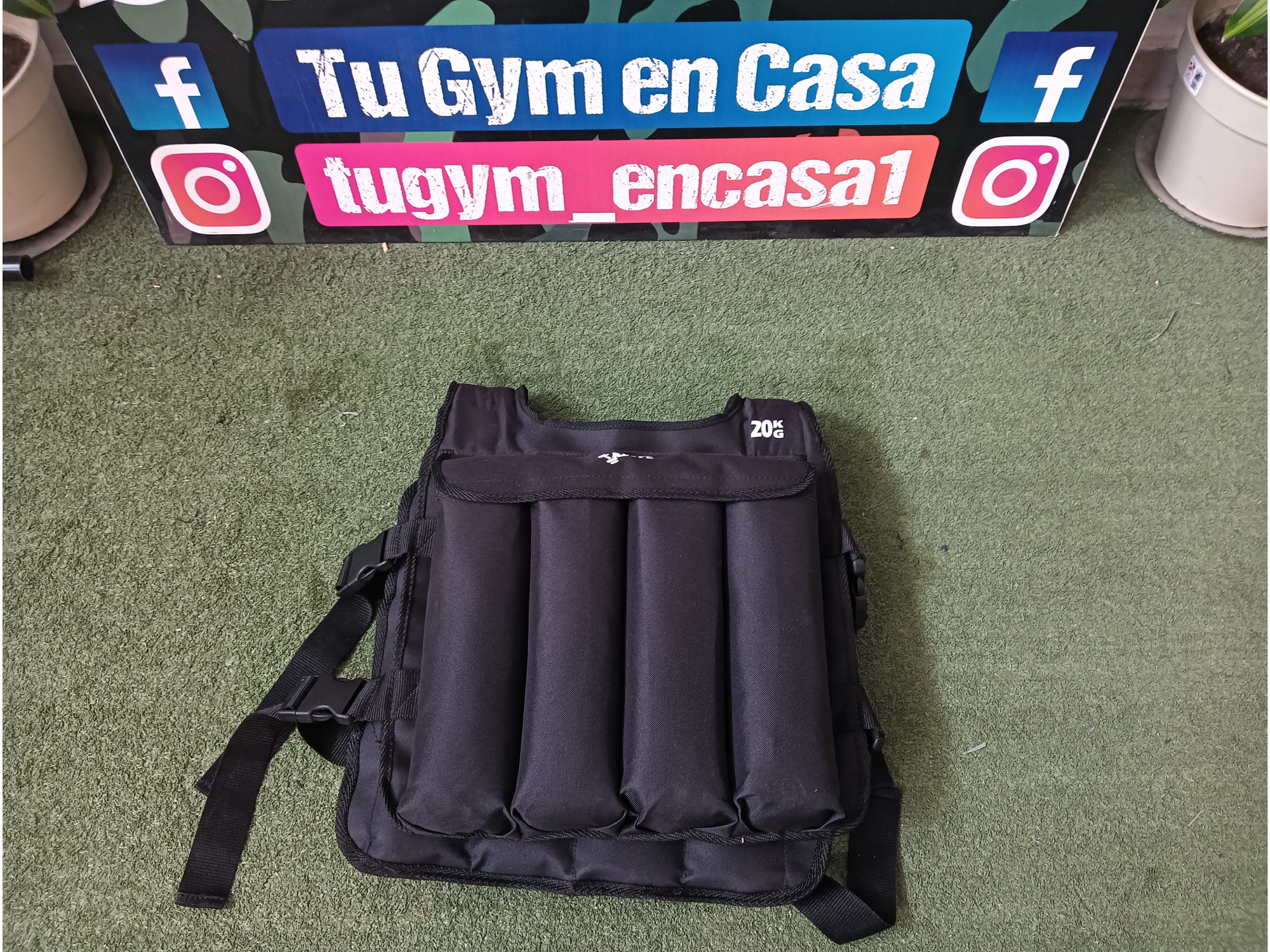 10KG REGULABLE NEGRO con clips