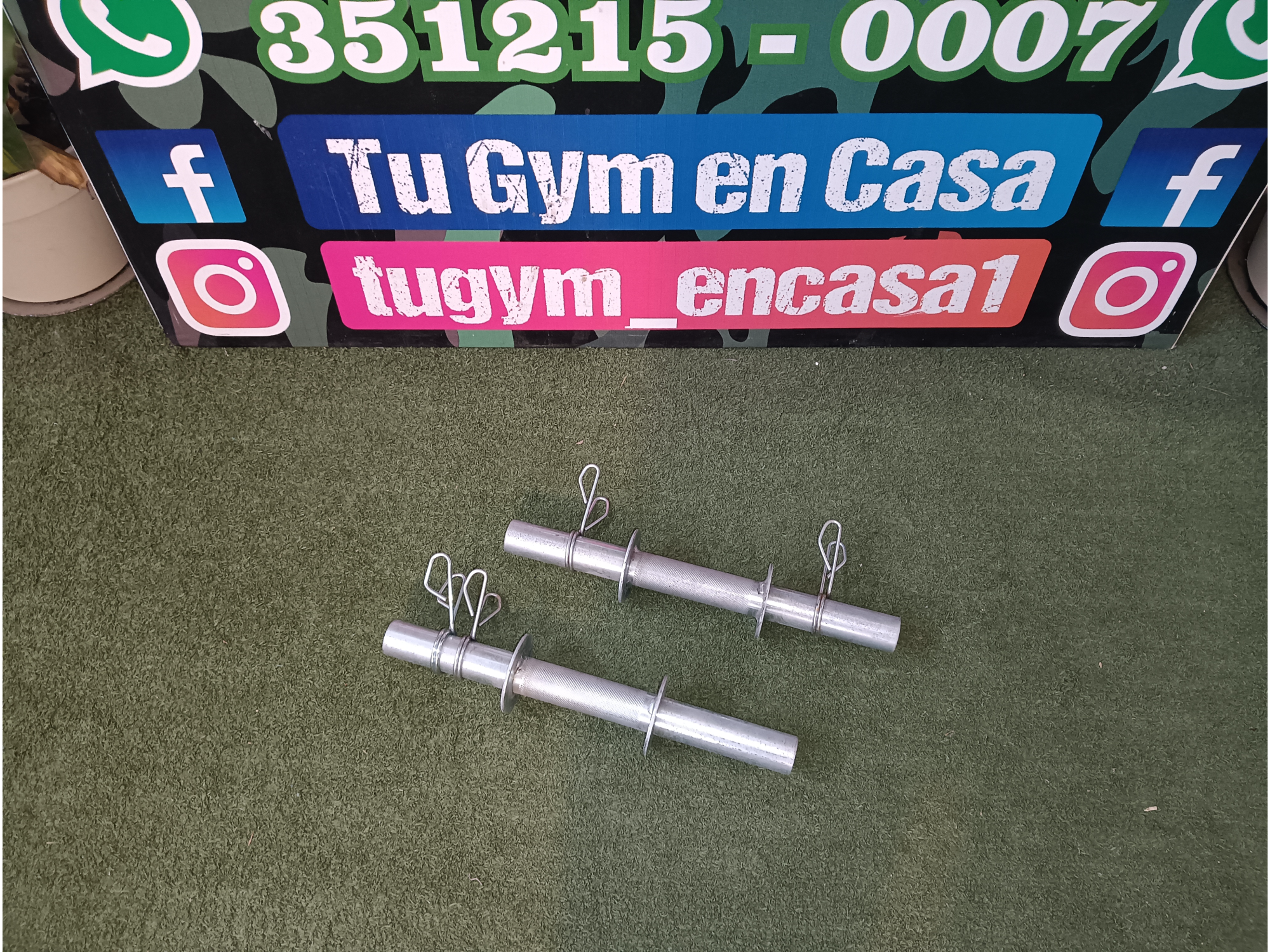 Par Macizas con topes zincada 30mm