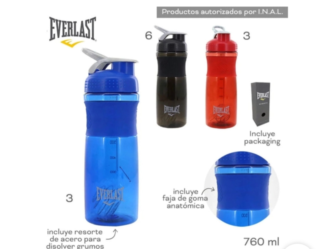 Shaker EVERLAST 750ml (botella)