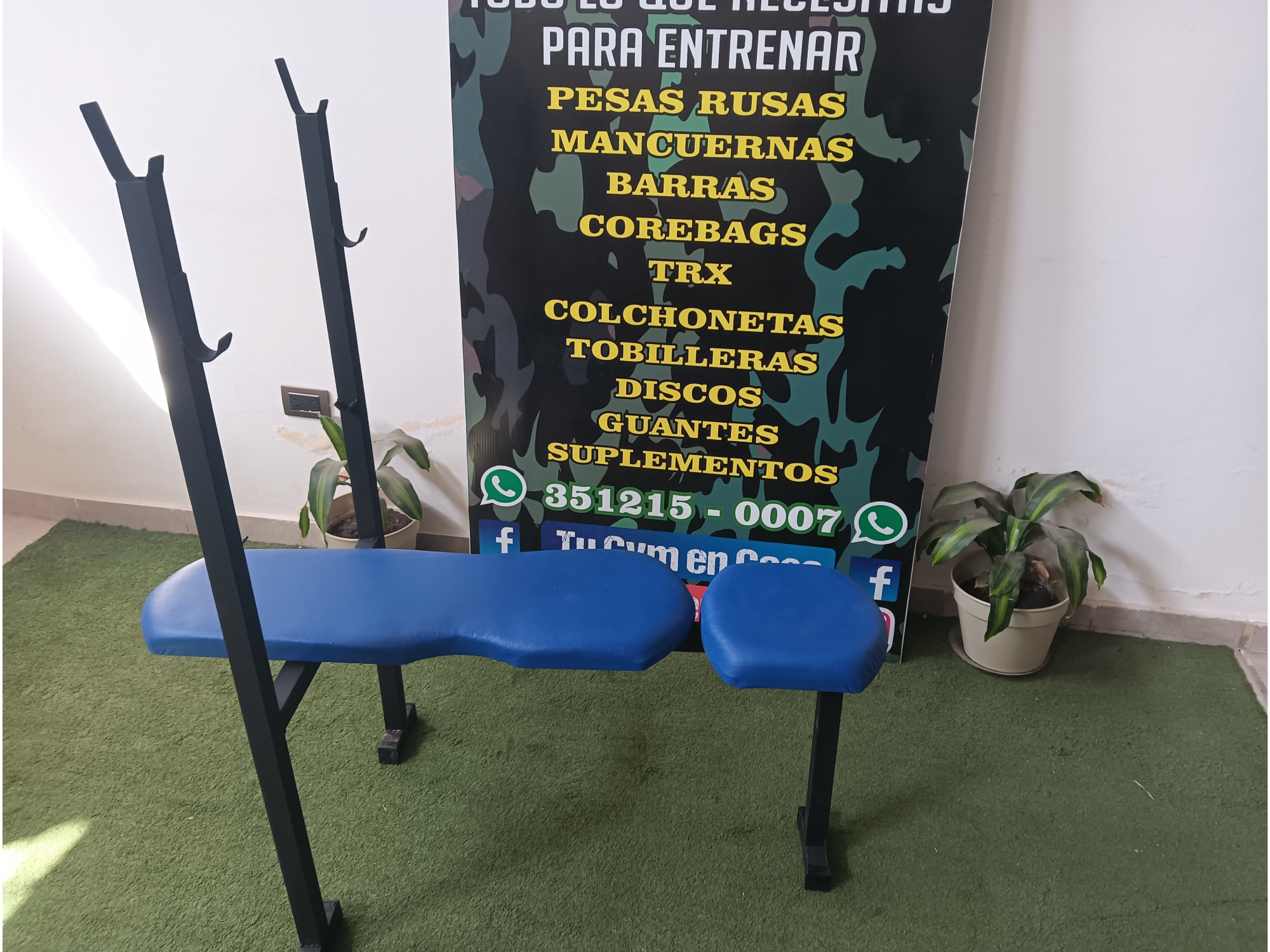 Press plano e inclinado (hasta 120kg)