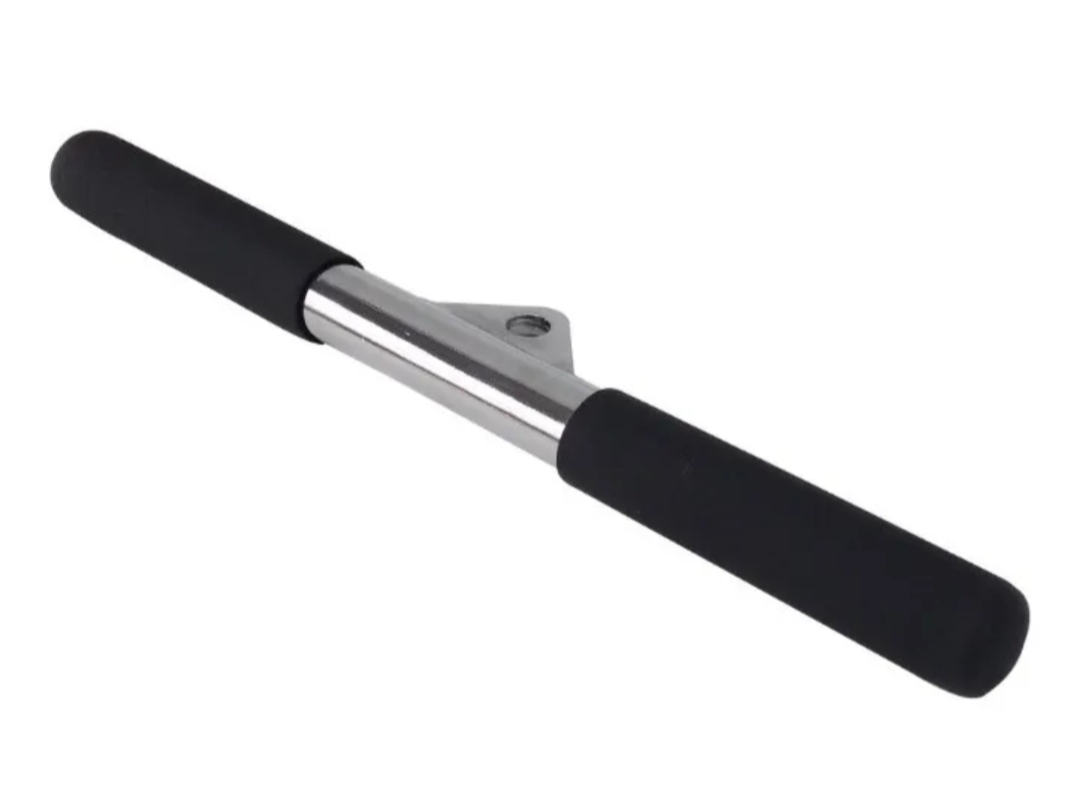 Barra para polea recta cromada 35cm