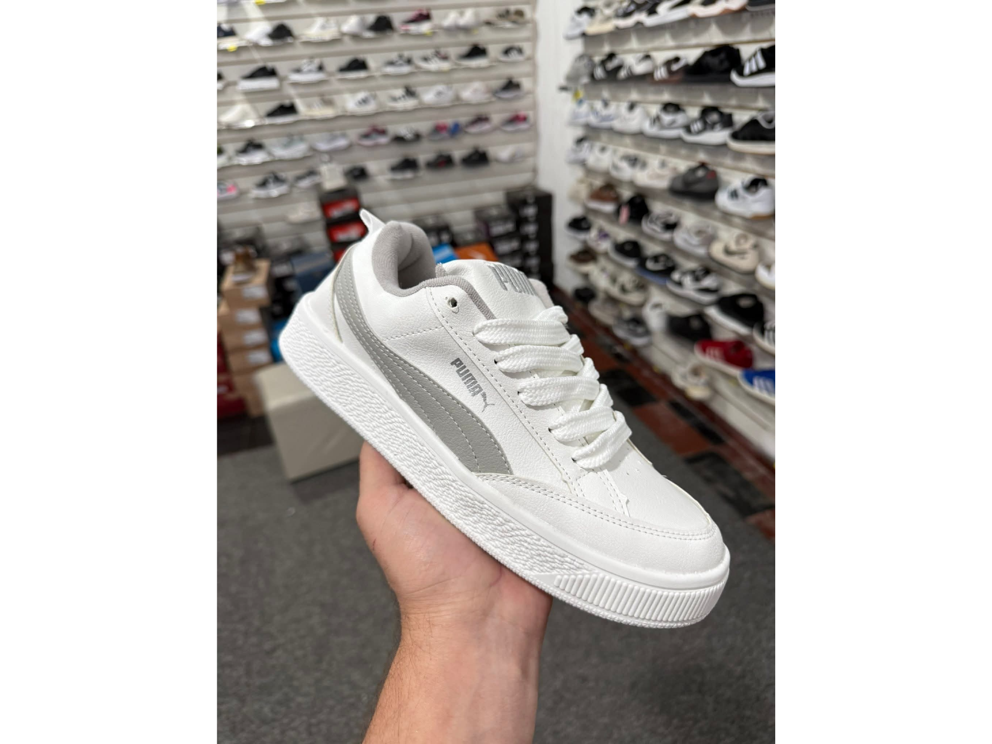 Puma PARK blanca-gris