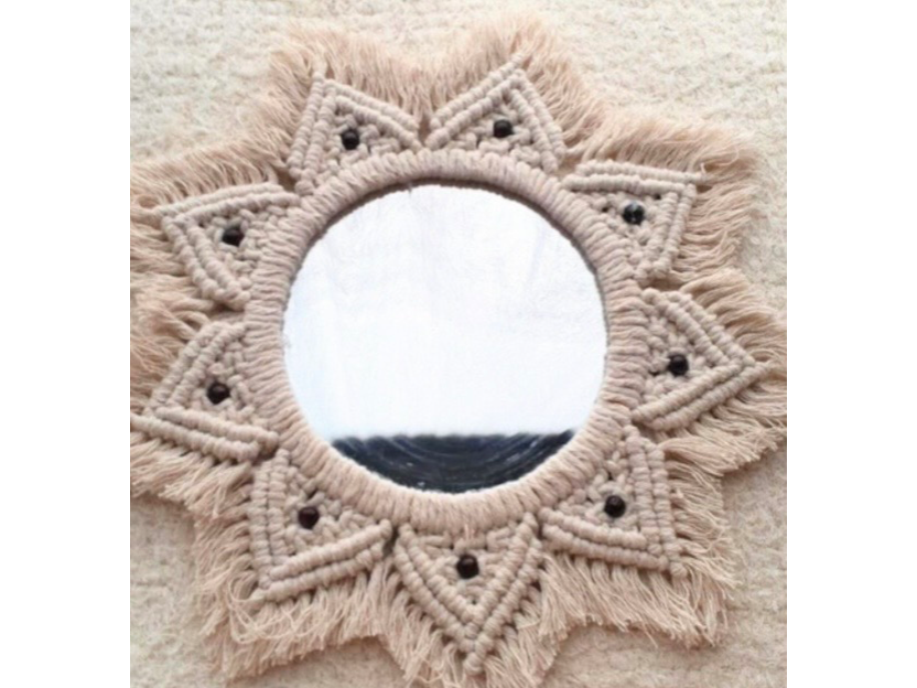 Espejo de Macramé Solcito