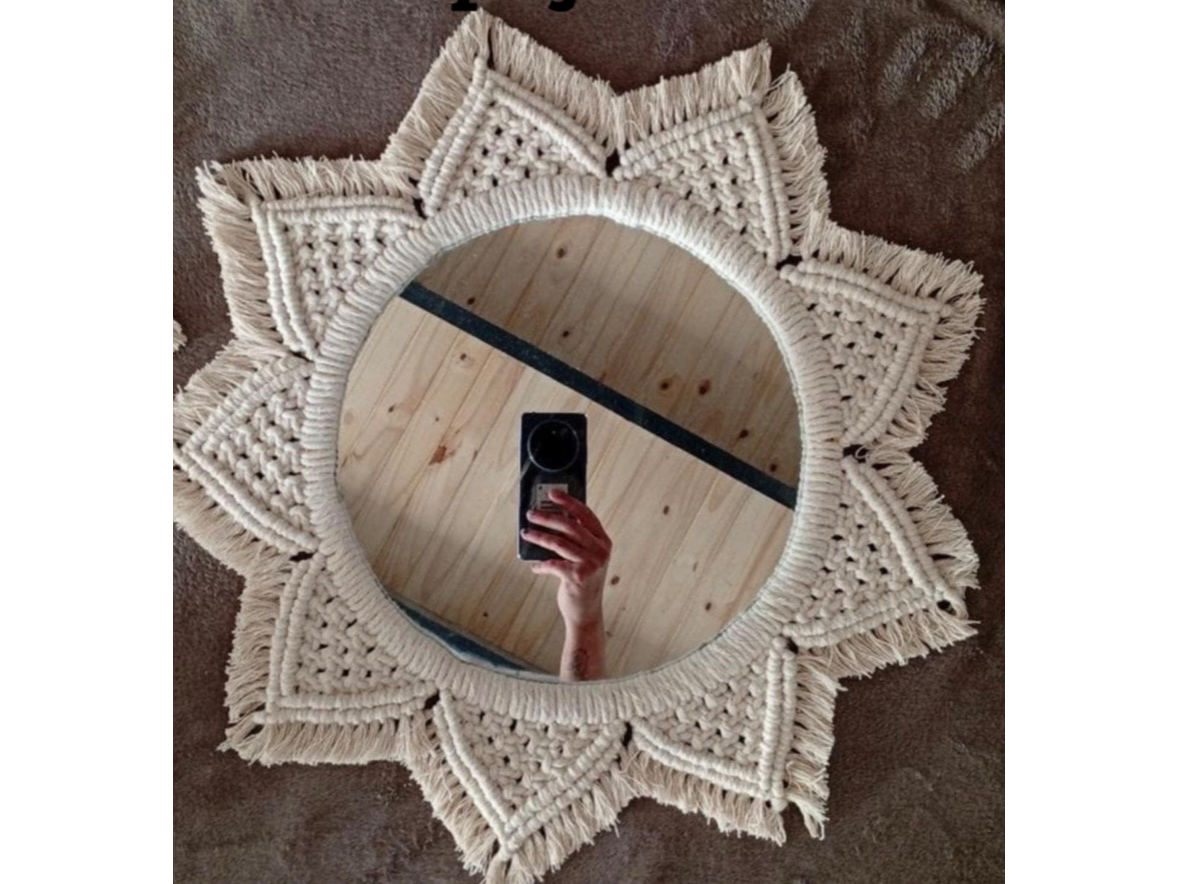 Espejo de Macrame Sol 50cm