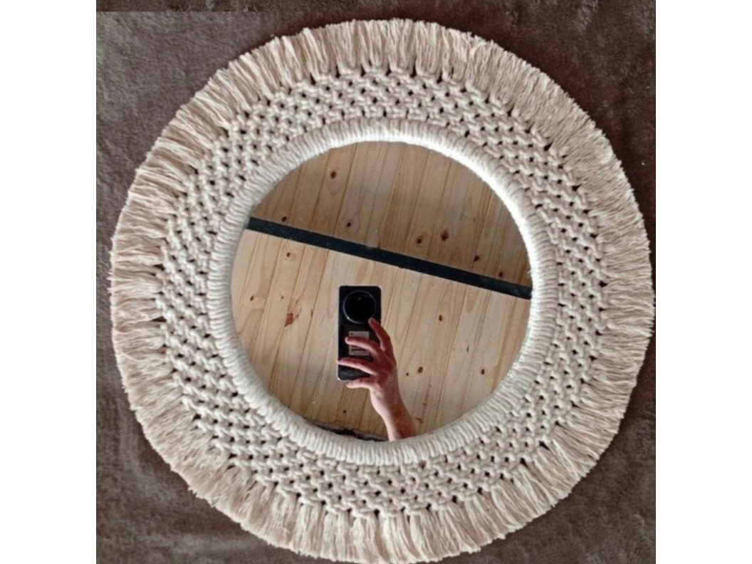 Espejo de Macramé Circular 50cm