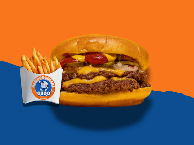 Cuarto de libra DOBLE (con papas)