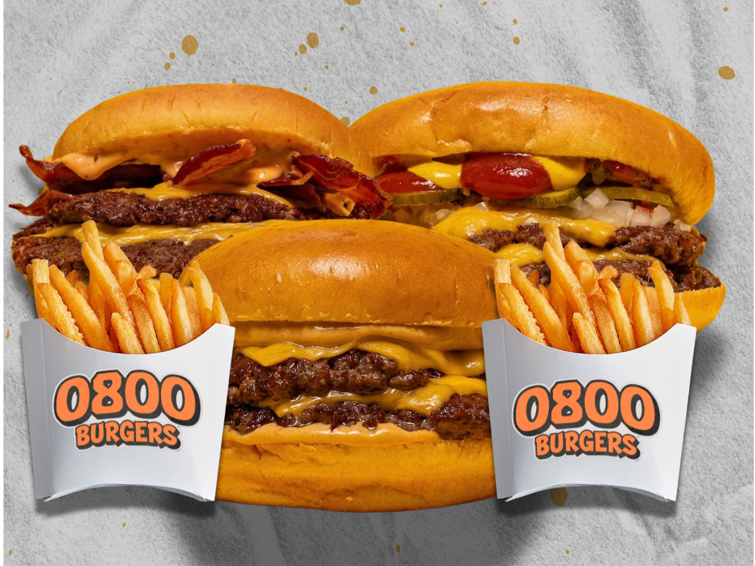 COMBO 3 (1 cheese bacon simple + 1 cheese simple + 1 cuarto de libra simple + 2 porciones de papa)