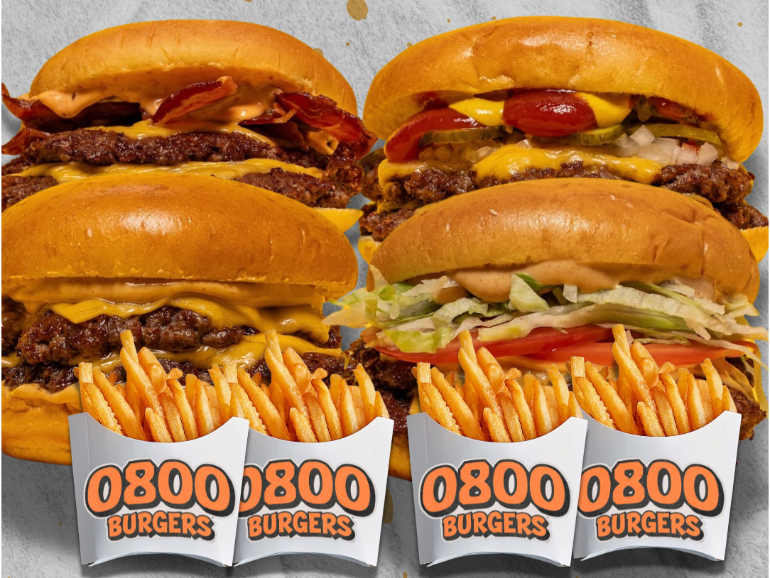 COMBO 4 (1 cuarto de libra doble + 1 cheese doble + 1 tasty + 1 cheese bacon doble + 4 porciones de papa)