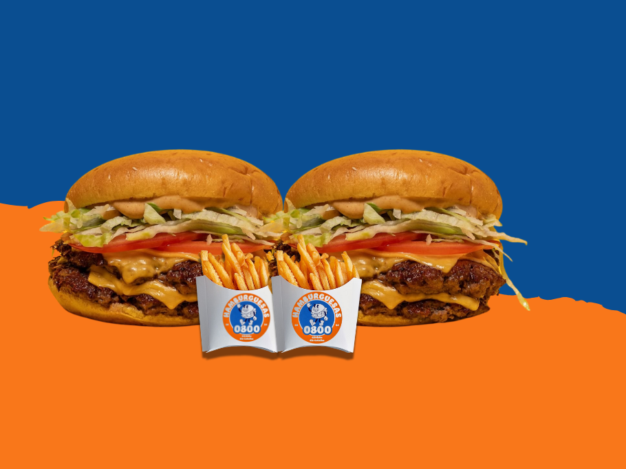 (COMBO TASTY) 2 Tasty dobles con dos porciones de papa