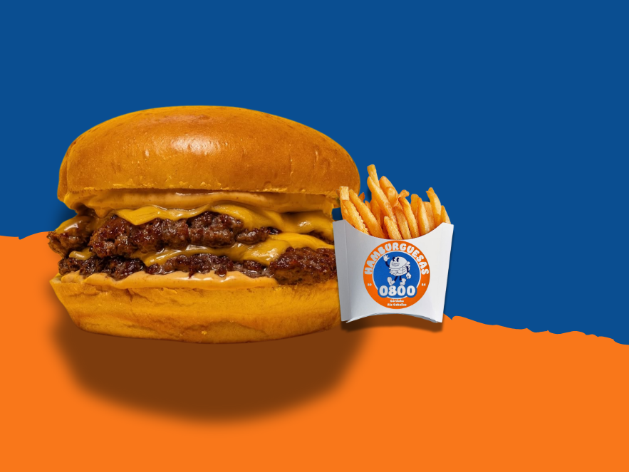 Cheese DOBLE (con papas)